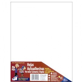 PAPEL AUTOADHERIBLE TAMANO CARTA BLANCO...
