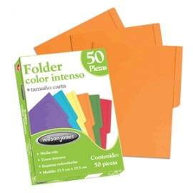 FOLDER CARTA ACCO NARANJA CON 50 PIEZAS