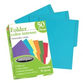 FOLDER CARTA ACCO AZUL CON 50 PIEZAS