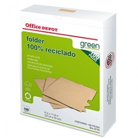 FOLDER CARTA OFFICE DEPOT RECICLADO CON...