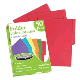 FOLDER CARTA ACCO ROJO CON 50 PIEZAS