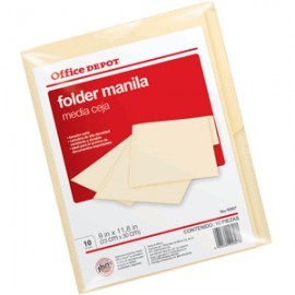 FOLDER CARTA OFFICE DEPOT MANILA CON 10...