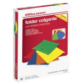 FOLDERS COLGANTES CARTA OFFICE DEPOT CON...