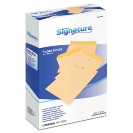 SOBRE DE PAPEL CARTA SIGNATURE CON BROCHE...