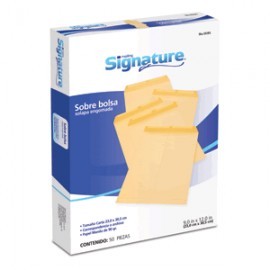 SOBRE DE PAPEL CARTA SIGNATURE MANILA 50...