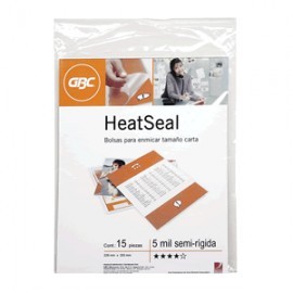 MICA TERMICA GBC TAMANO CARTA CON 15 PIEZAS