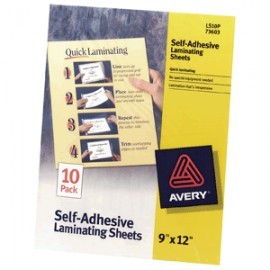 MICA AUTOADHERIBLE AVERY CART 9X12 CON 10...