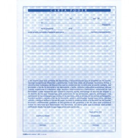 CARTA PODER OFFICE DEPOT 50 HOJAS 1 BLOCK