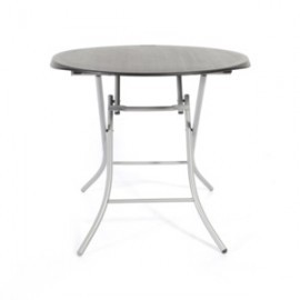 MESA PERSONAL REDONDA LIFETIME RESINA NEGRA