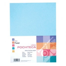 PAPEL PASTEL AZUL CARTA CON 100 HOJAS...