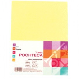 PAPEL PASTEL AMARILLO CARTA CON 100 HOJAS...